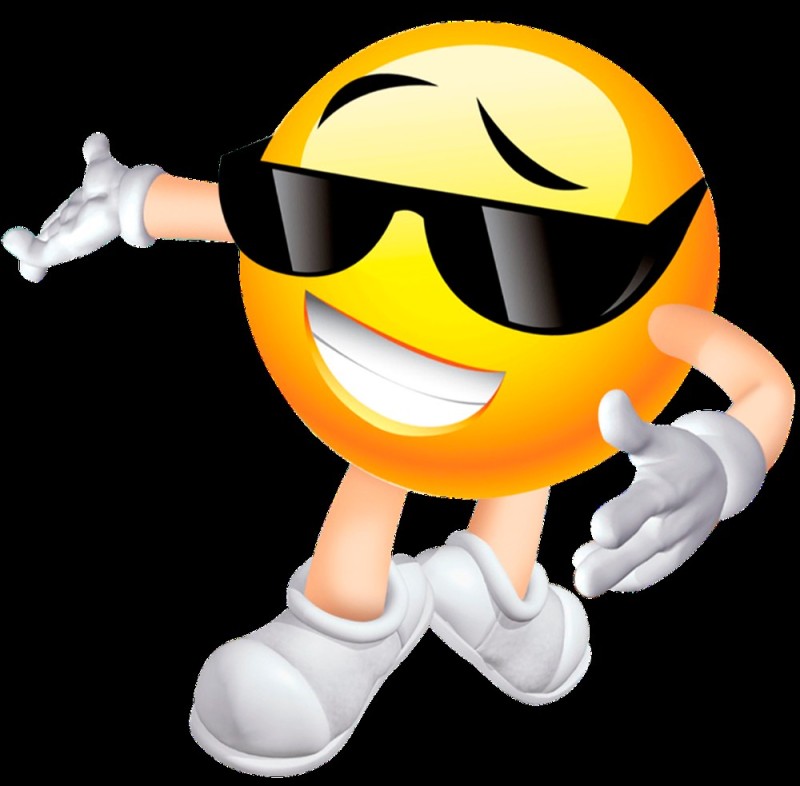 Create meme: cool smiley, super boss smile, black smile