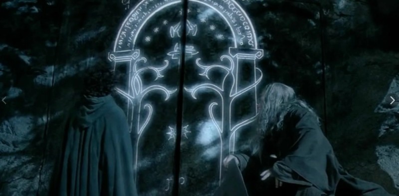 Create meme: The Gates of Moria the Lord of the Rings, moria the lord of the rings, The Gates of Moria The Lord of the Rings