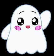 Create meme: cute ghosts, A lovely ghost, The ghost drawings are cute