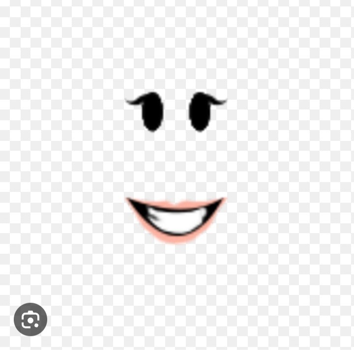 Create meme: standard roblox smile, the face from roblox, faces from roblox without background