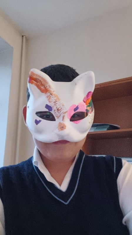 Create meme: cat mask, mask , kitsune cat mask