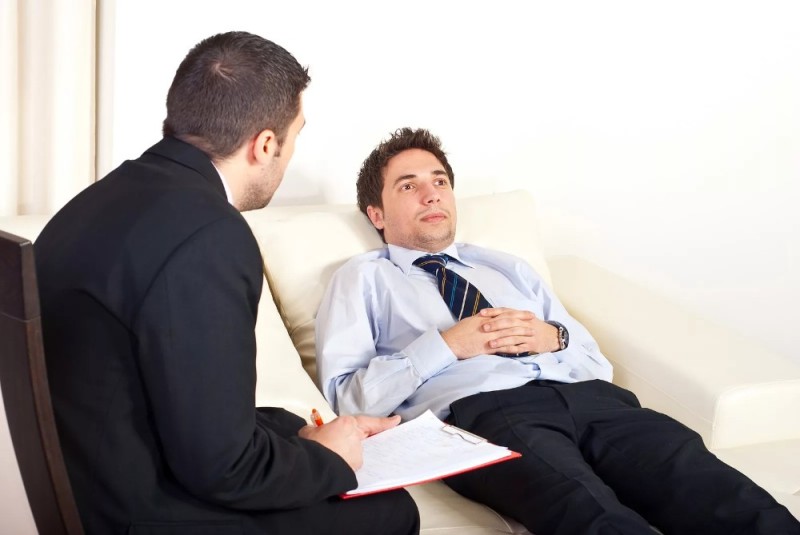 Create meme: at a psychotherapist's appointment, psychologist man, psychotherapy 