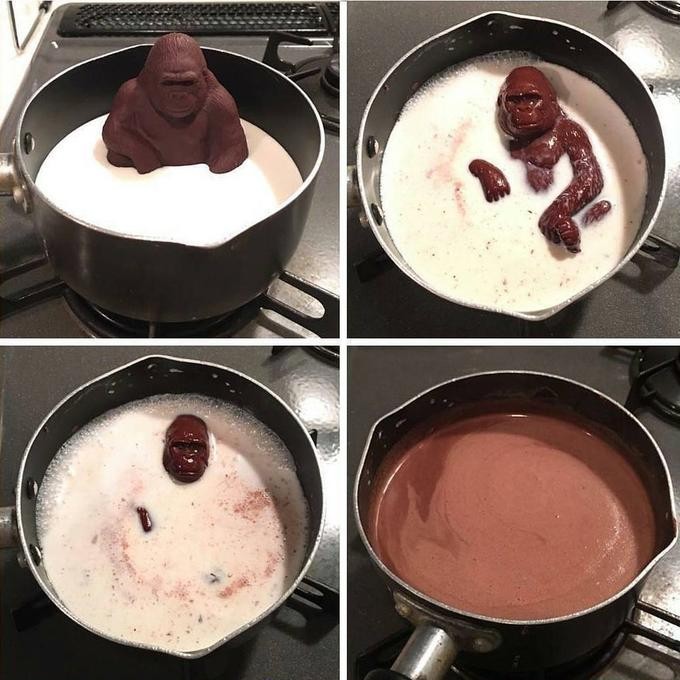 Create meme: chocolate dessert, chocolate , cocoa with milk