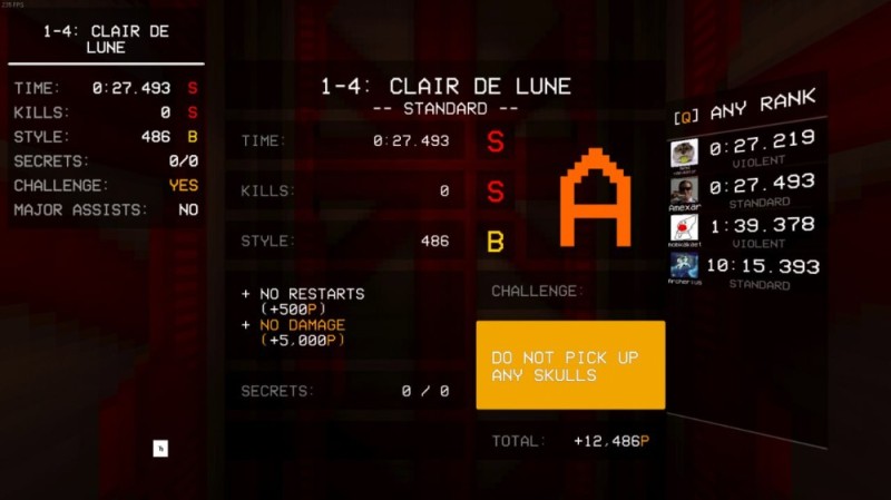Create meme: screenshot , in the game, ultrakill menu