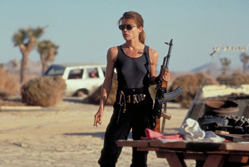 Create meme: Linda Hamilton Sarah Connor, Terminator 2: Judgment Day, Linda Hamilton terminator 2