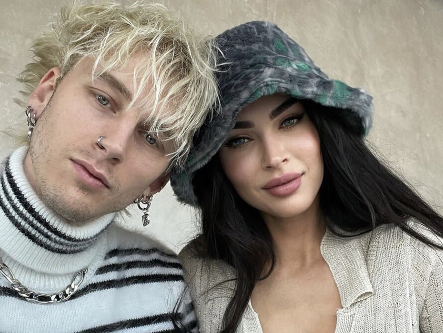 Create meme: Megan Fox's fiance, Machine Gun Kelly and Megan Fox, Megan Fox and Machine Gun Kelly