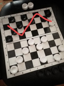 Create meme: moves in checkers, the course, chess book magnetic for sale