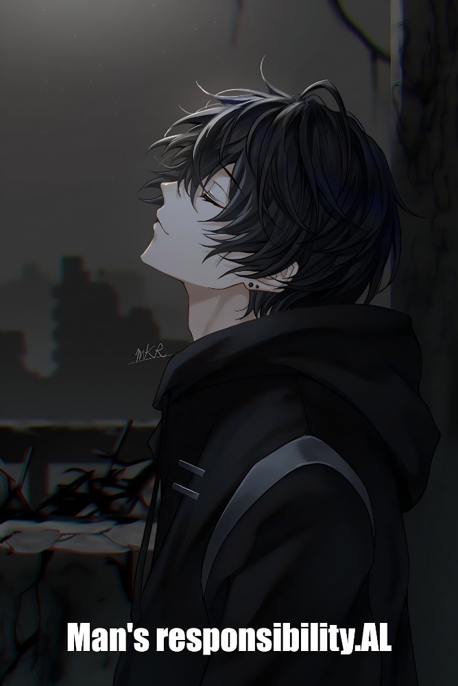 Anime Animeboy Sad Pain Edgy Gore Scary Idk Emo - Depressed Sad Anime Boy,  HD Png Download - 770x1025 PNG - DLF.PT