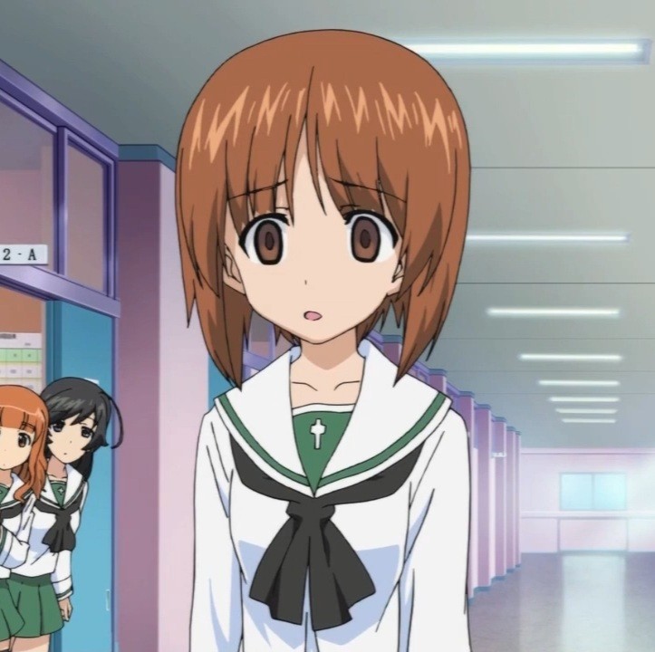 Create meme: Nishizumi Miho, anime , girls und panzer mako