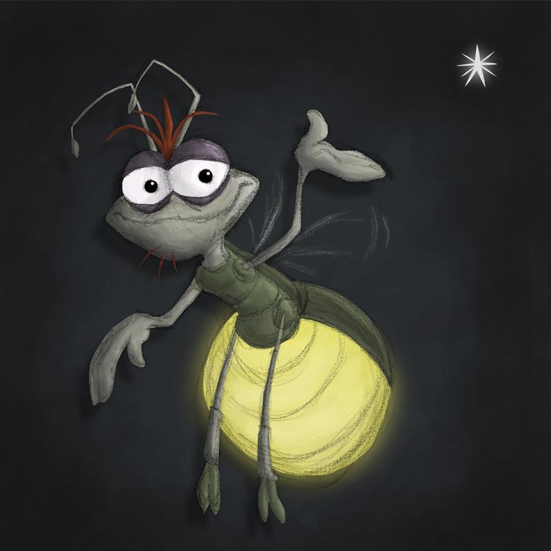 Создать мем: светлячки, светлячок с фонариком, светлячок из мультика принцесса лягушка