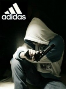 Create meme: man in hoodie with gun, adidas cool avatar, avatars for VC Adidas