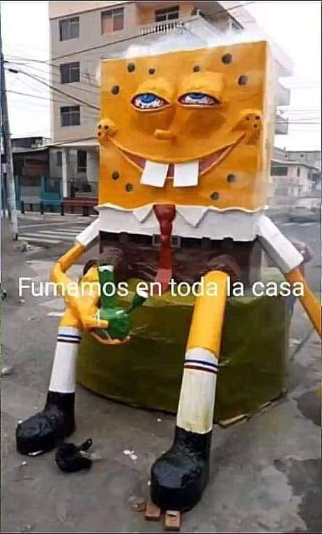 Create meme: Spongebob statue, funny meme, cool spongebob