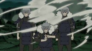 Create meme: tobirama Senju, naruto Uzumaki, technique shadow clone of tobirama