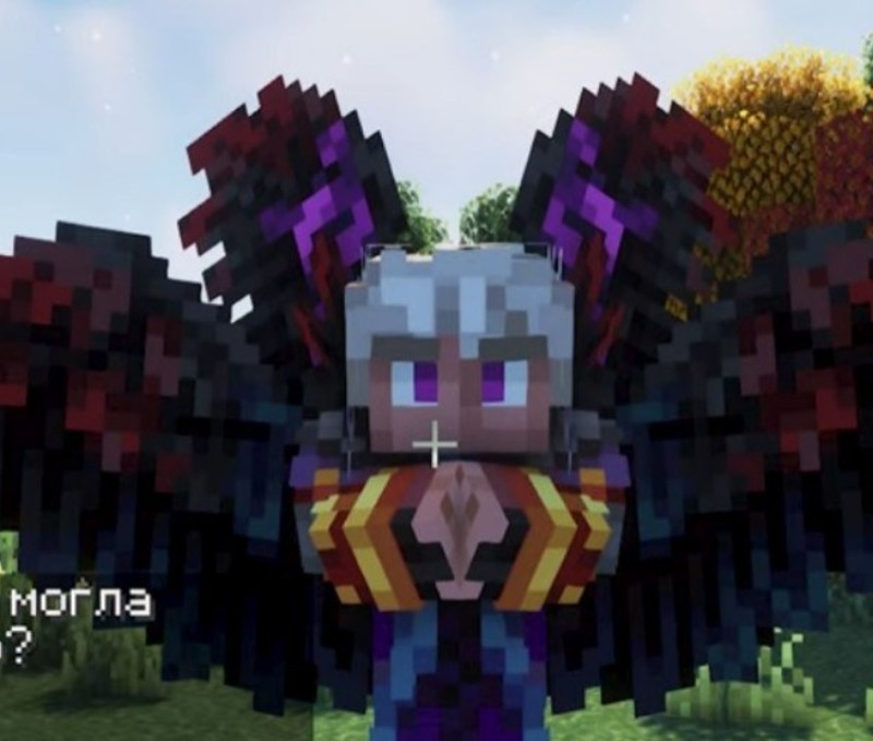 Create meme: minecraft , angel in minecraft, the life of an angel in minecraft