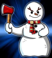 Create meme: snowman, cheerful snowman, snowmen
