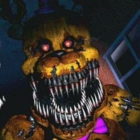 Создать мем: кошмарный фредбер из фнаф 4, five night at freddy s, скример фнаф 4