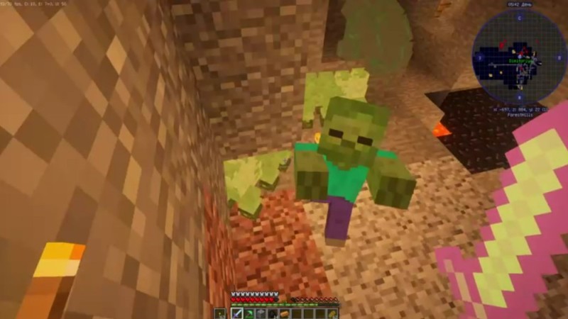 Create meme: minecraft , zombies in minecraft, the passage minecraft