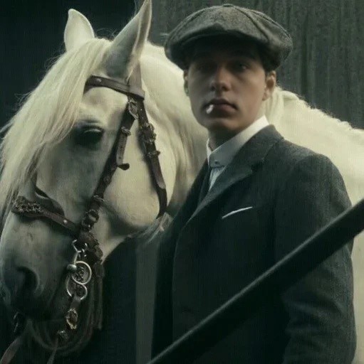 Create meme: peaky blinders, thomas shelby aesthetics, Thomas Shelby on horseback