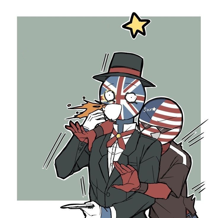 Create meme: america countryhumans, countryhuman, countryhumans UK