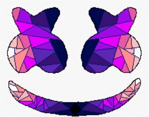 Создать мем: маршмеллоу пиксель, геометрическая бабочка, маска диамонд валет