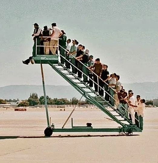 Create meme: people on the ramp without an airplane