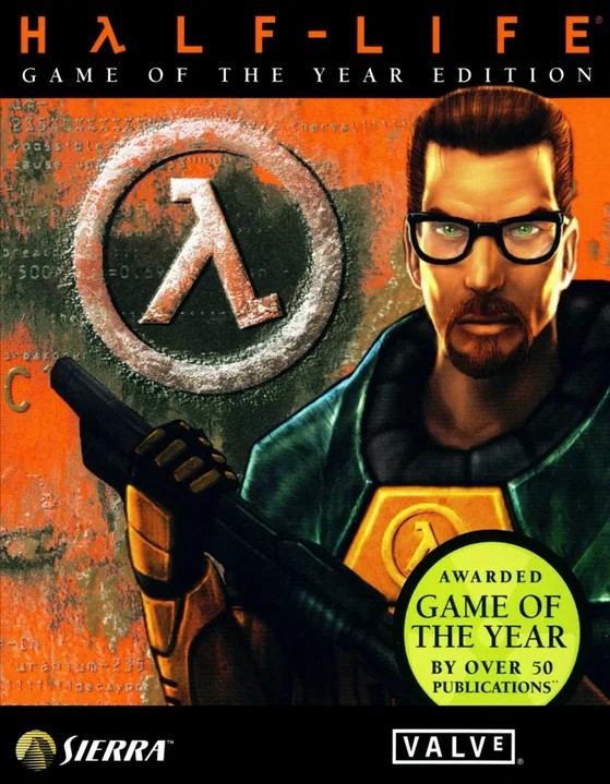 Создать мем: half life 1 обложка 1998 диск, игра half life, half life 1 обложка