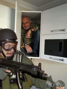 Create meme: People, Special forces, meme man hiding from the special forces