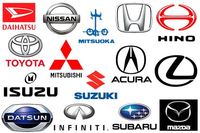 Create meme: Japanese car brands, brands of Japanese cars, Japanese car brands