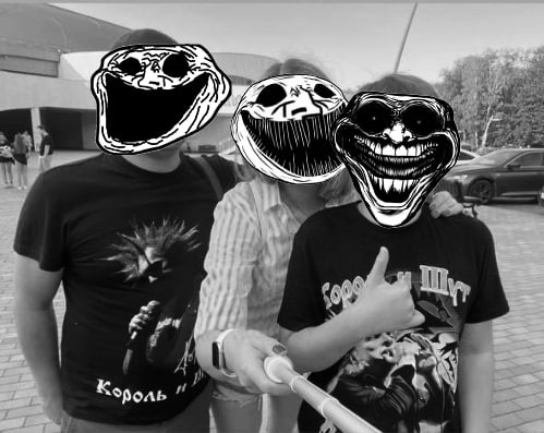 Create meme: evil trollface, trollface monster, scary trollface