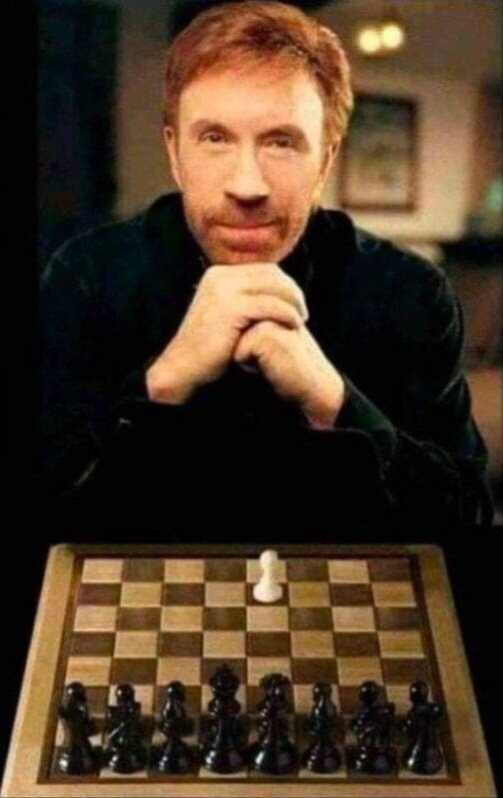 Создать мем: шахматы мем, мемы про шахматы, чак норрис шахматы