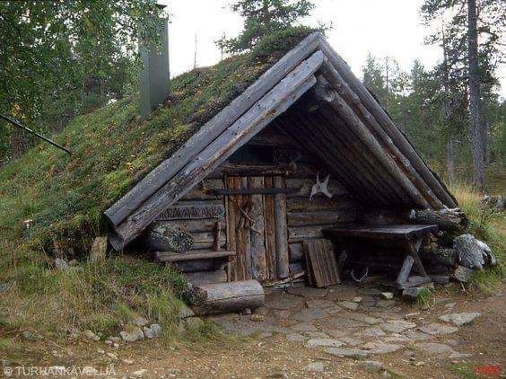 Create meme: forest hunting dugout, Bushcraft Celtic House, dugout hut