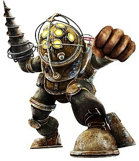 Create meme: big daddy bioshock, big daddy bioshock, Bioshock 2 big daddy