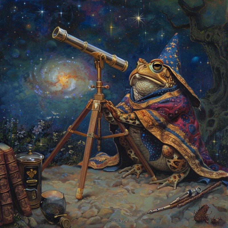 Create meme: toad art, A toad in space, The space toad