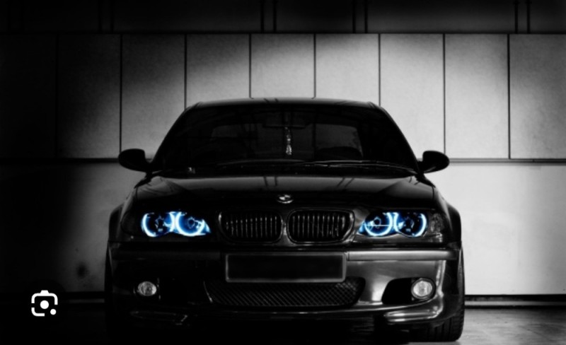 Create meme: bmw black background, bmw , bmw headlights