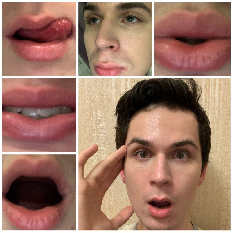 Create meme: guy's lips, inflated lips in men, guy 