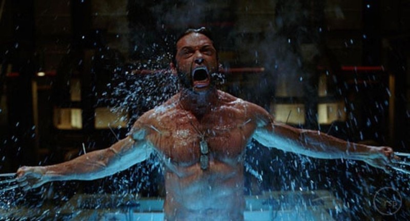 Create meme: X-Men: the beginning. wolverine, Wolverine x-men, Wolverine Jackman out of the water