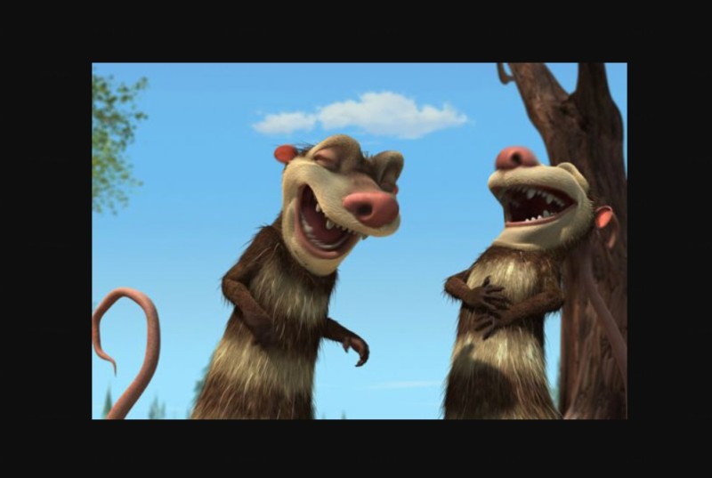 Create meme: from the ice age , Ice age two possums, Dumb possums from the Ice Age