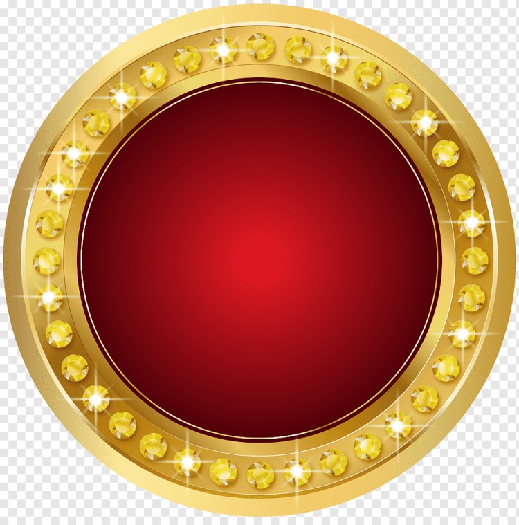 Create meme: the circle is red with gold, golden round frame, Golden circle