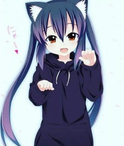 Create meme: anime with ears, neko Chan