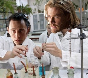 Create meme: Loki and Thor