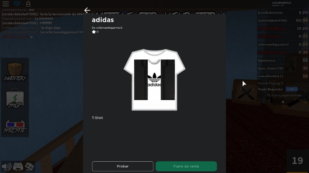 Create meme: adidas t shirt roblox, adidas roblox, roblox adidas shirt