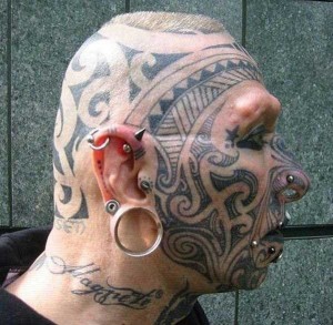 Create meme: tattoos, piercings, Tonelli, tattoo body piercing, tattoo on head
