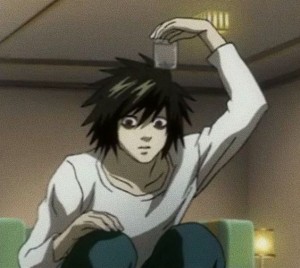 Create meme: death note, death note l