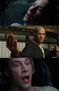 Create meme: Morpheus, Lawrence fishbourne Morpheus, Morpheus kung fu