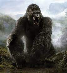 Create meme: gorilla , draw a king kong, gorilla king Kong