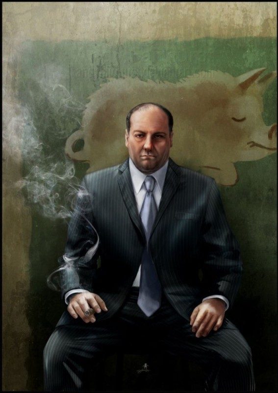 Create meme: Tony soprano, the sopranos, Tony Soprano Art