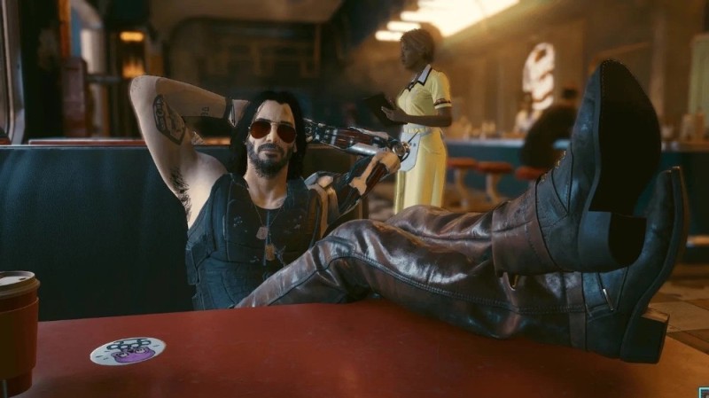 Создать мем: cyberpunk 2077 прохождение, cyberpunk 2077 киану ривз, джонни сильверхенд cyberpunk 2077