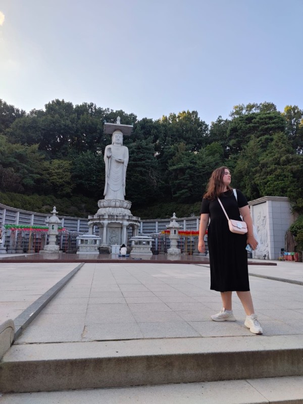 Create meme: girl , Bongeun Temple, South Korea Bonunsa Temple