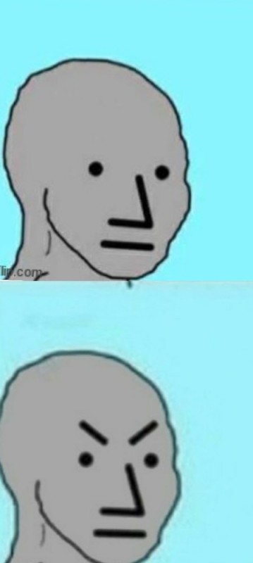 Создать мем: wojak, мемы, npc мем