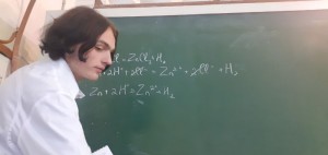 Create meme: chalk Board, teacher, lecture